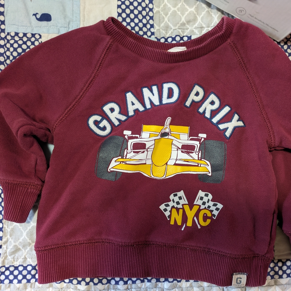GAP Kids Grand Prix Sweatshirt - Burgundy